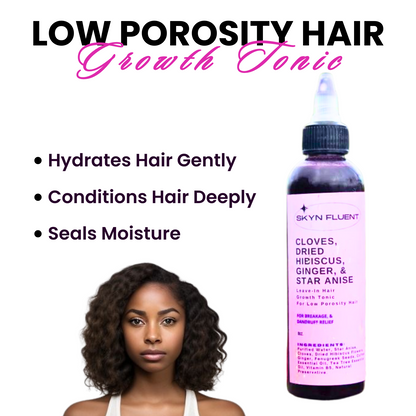 Low Porosity Leave-In Dried Hibiscus, Cloves, Hair Tonic