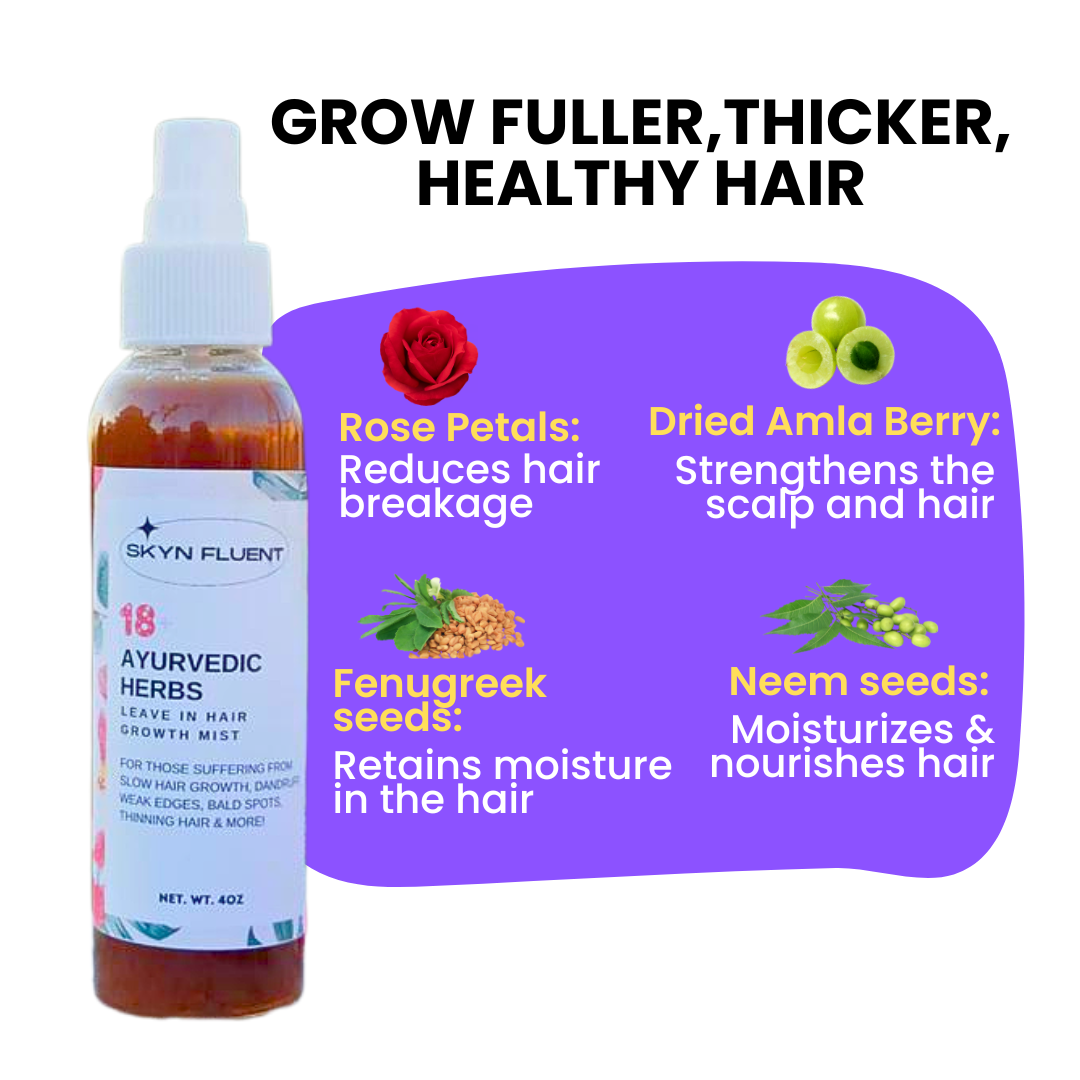 18+ Ayurvedic Hair Growth Mist