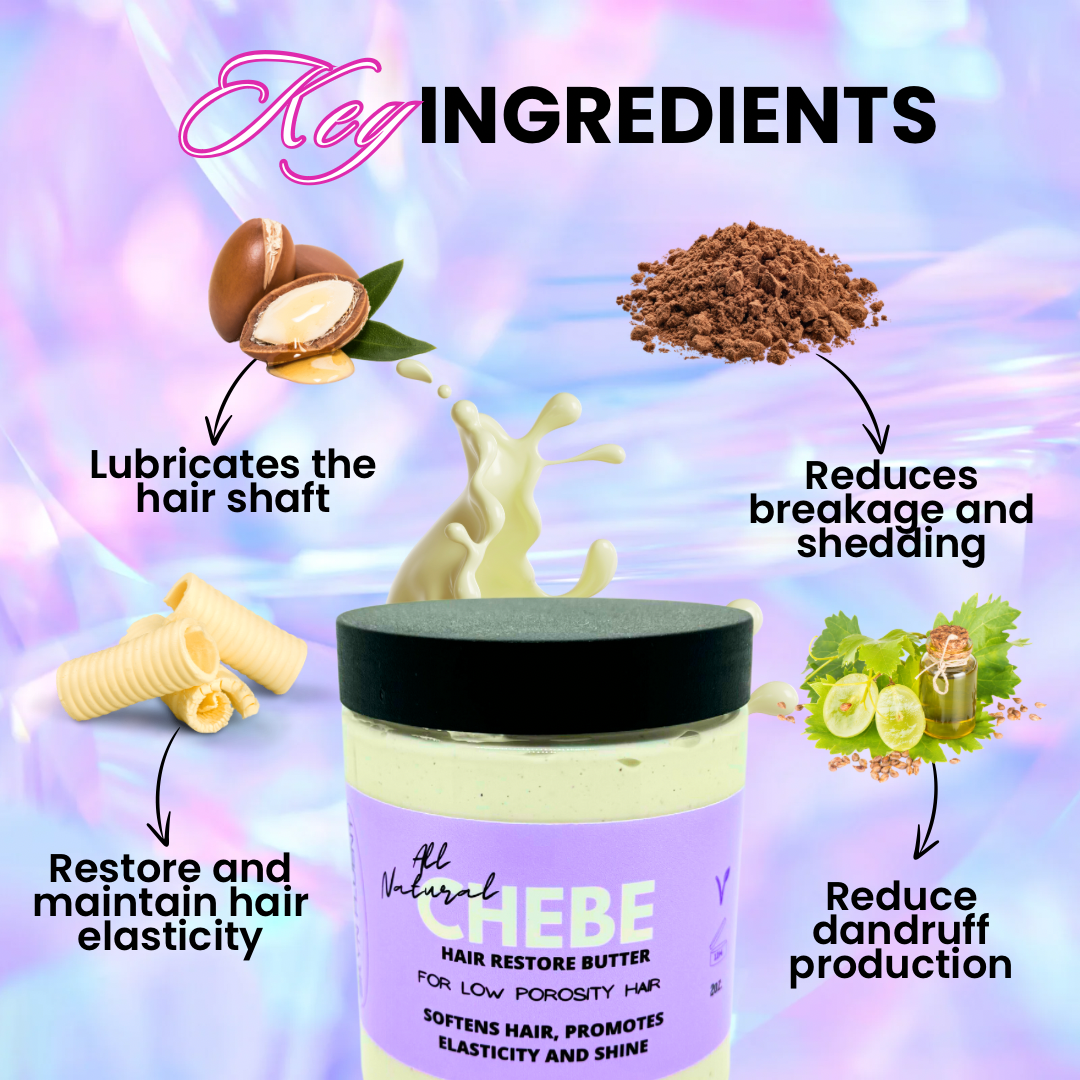 All-Natural Chebe Restore Butter for Low Porosity Hair