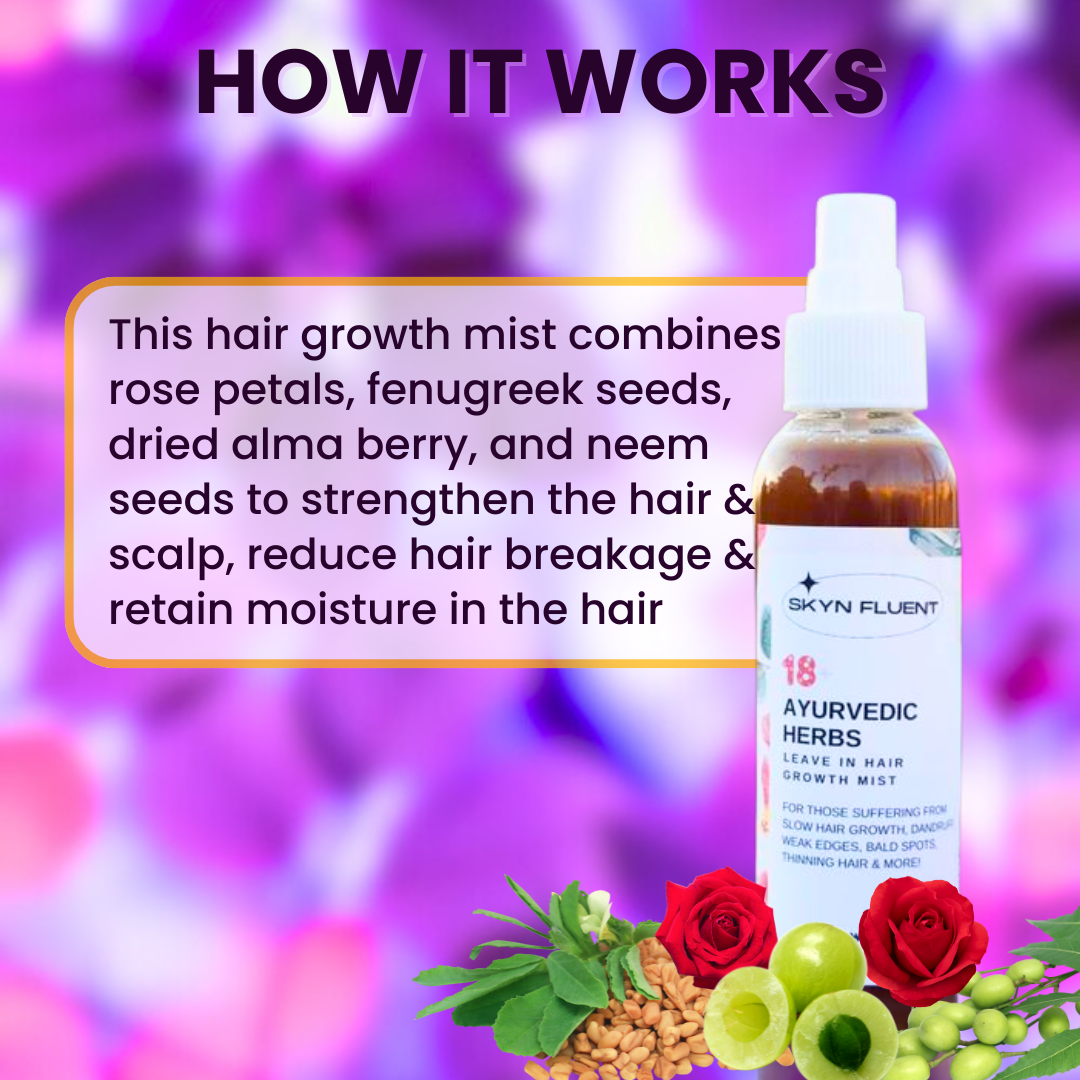 18+ Ayurvedic Hair Growth Mist