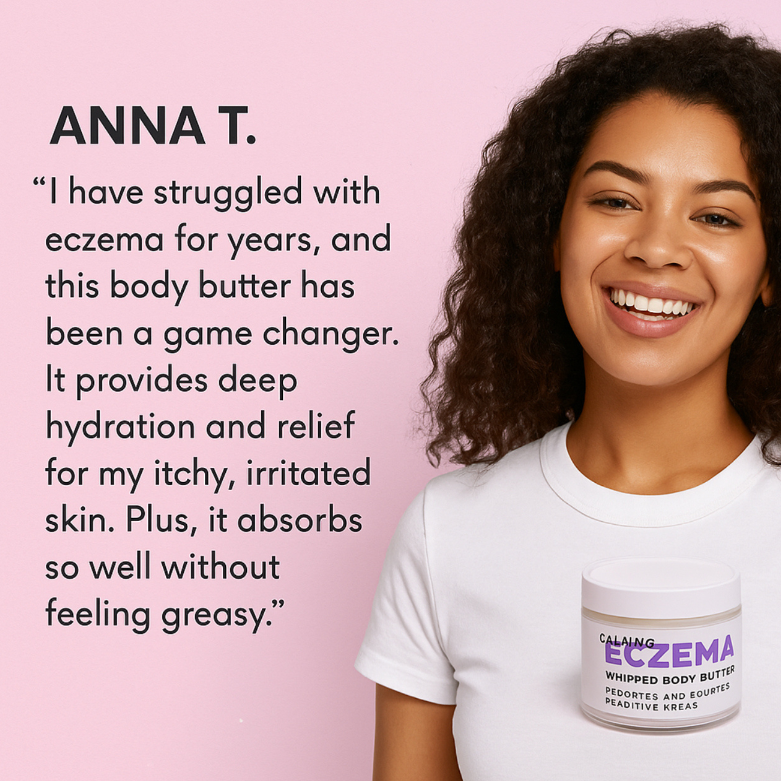Eczema Whipped Body Butter – Soothes Dry, Irritated Skin